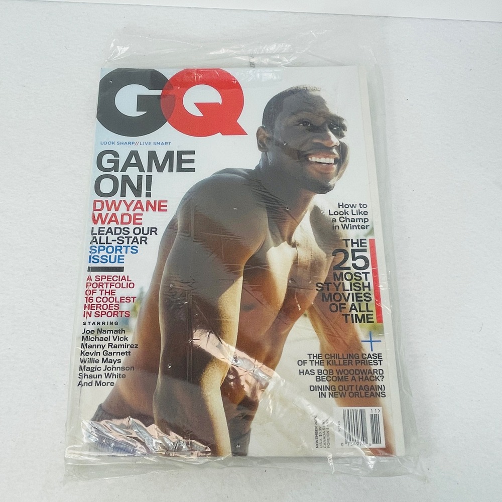 GQ Magazine November 2006 Dwyane Wade All-Star Sports Issue Joe Namath Garnett